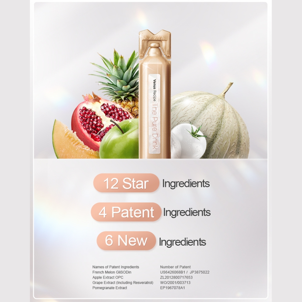 AXXZIA Venus Recipe The Pure Drink 15 Sticks (EXP: 12/2026) - Novela