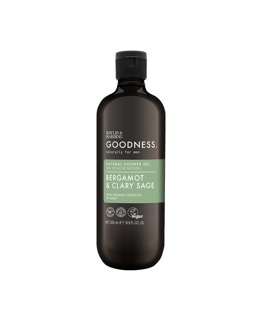 goodness-mens-shower-gel---bergamot-and-clary-sage