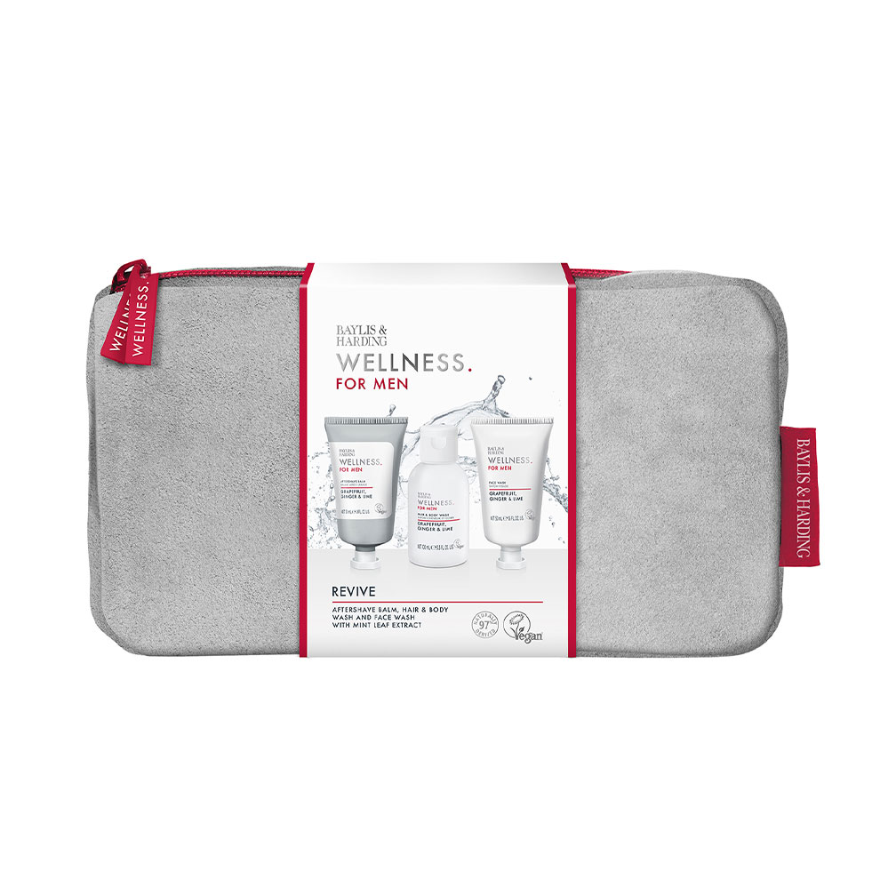 Wellness For Men Wash Bag 3pcs Gift Set