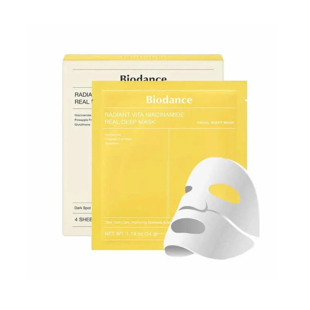 biodance Radiant Vita-Mask Sheet Mask 黄色