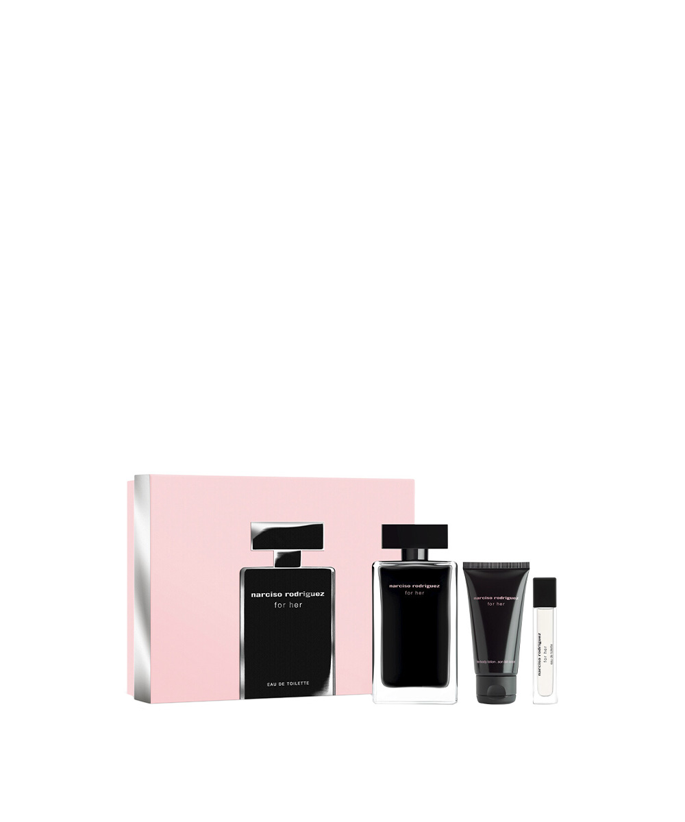 NARCISO RODRIGUEZ For Her Set (EDT 100ml + EDT 10ml + Body Lotion 50ml ...