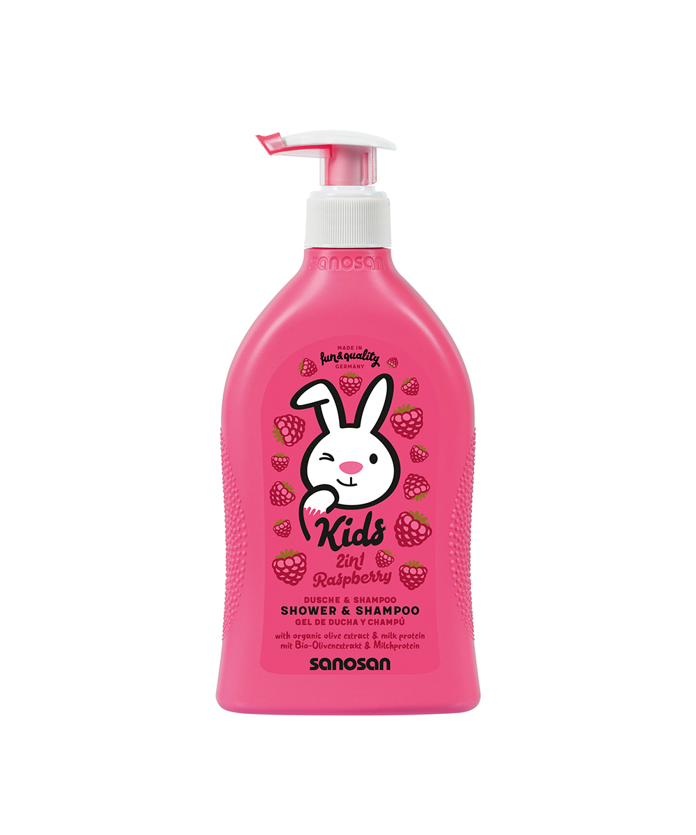 Kids Shower & Shampoo Raspberry 400ml